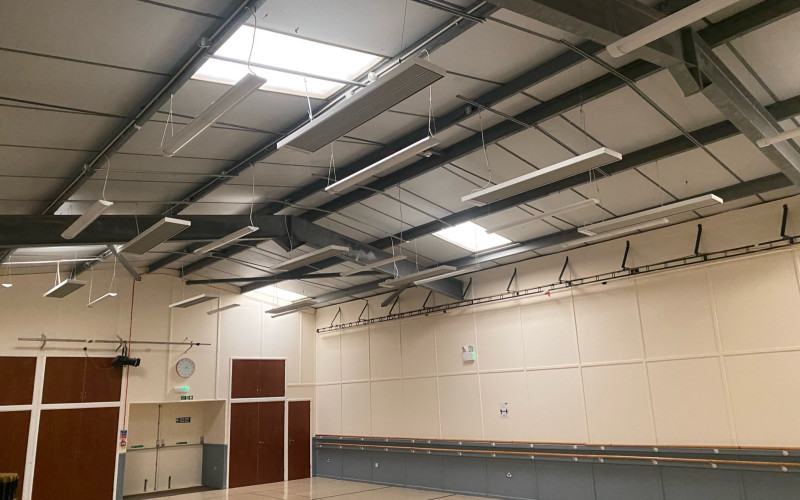 Browse the music & drama society hall heating installation project